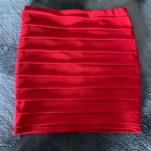 Red Mini Skirt